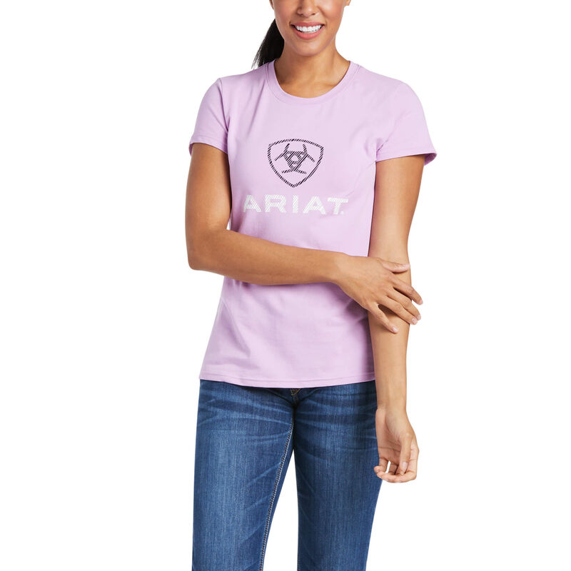 Ariat T-Shirts Damen - Hd Logo Lila ( VSZLW-6790 )
